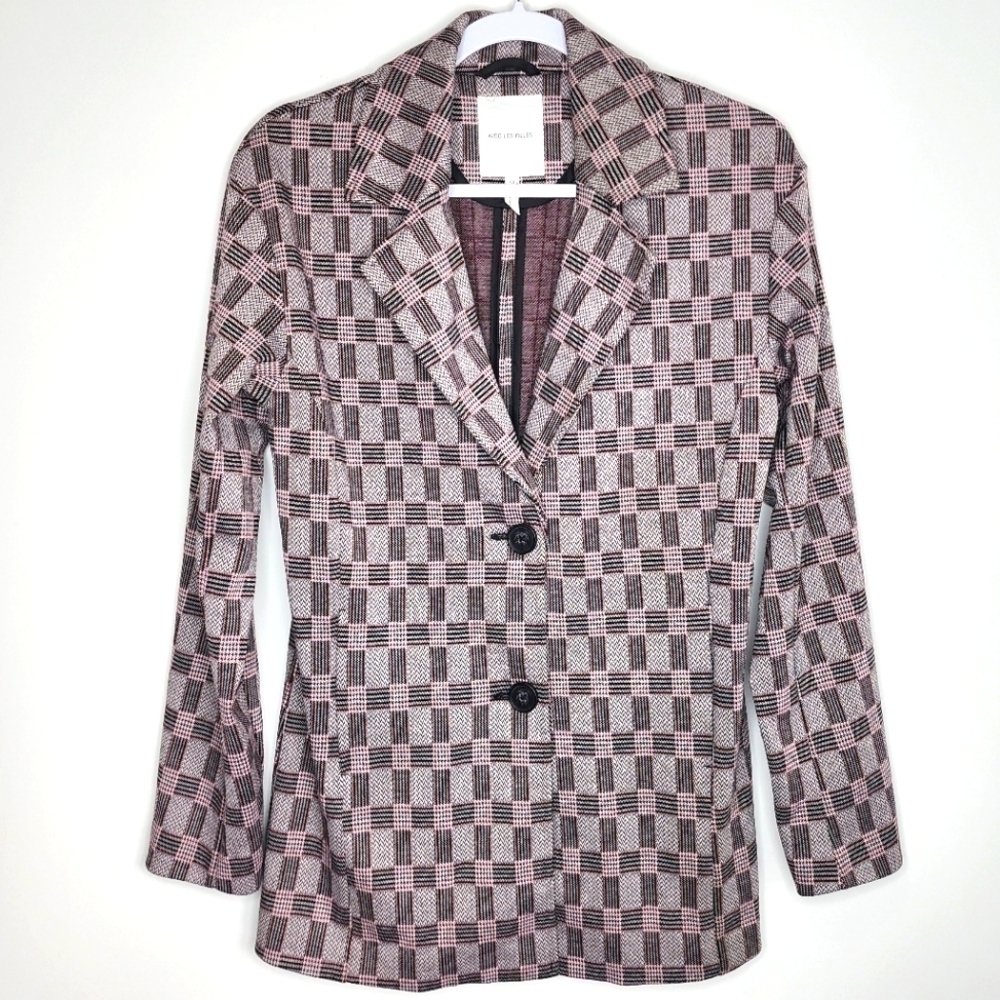 Avec Les Filles Soft Knit Blazer Jacket XS